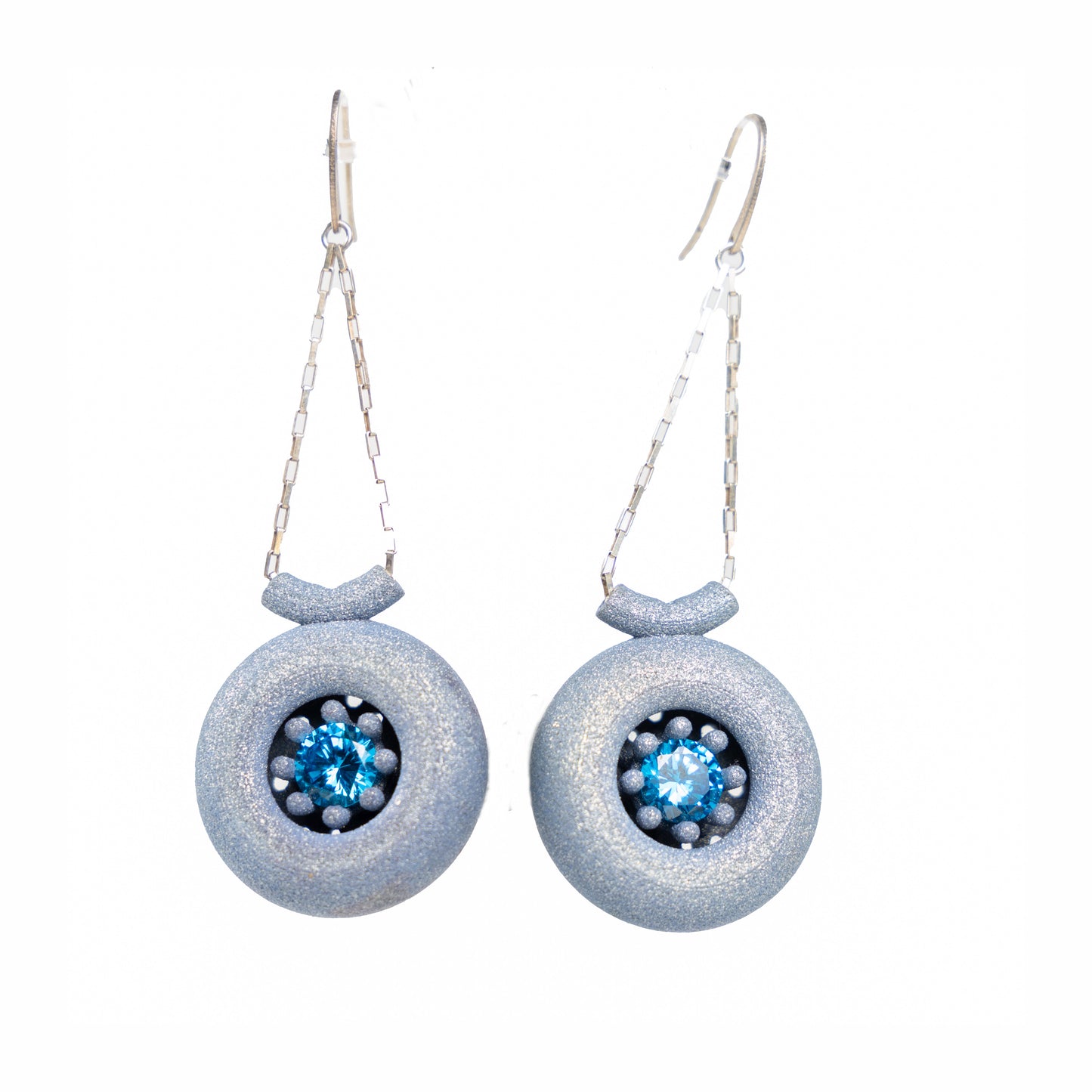 Round Nylon 3D-Printed Earrings