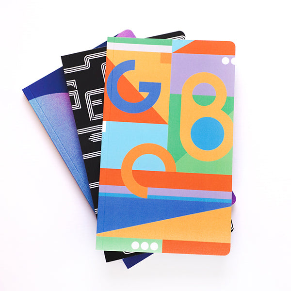 Colour Block using GBC secondary colours and incorporating the GBC letters