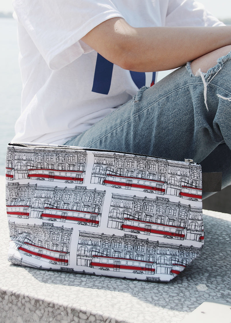 Toronto Streetcars Gusseted Bag