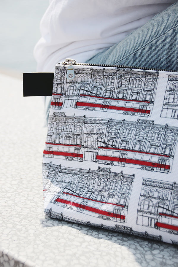 Toronto Streetcars Gusseted Bag