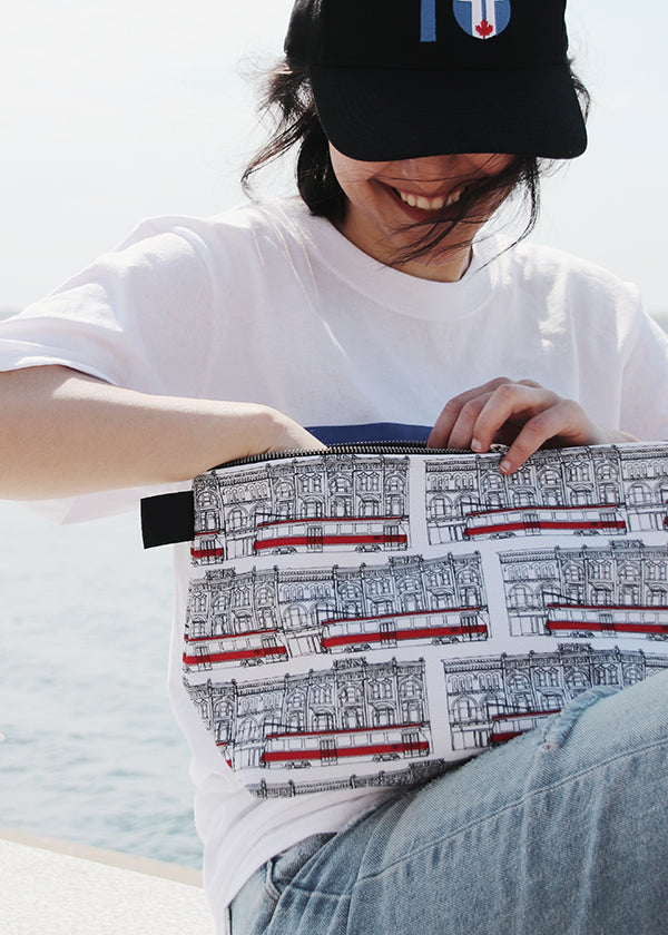 Toronto Streetcars Gusseted Bag