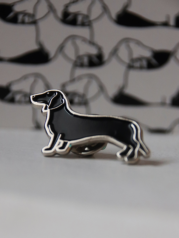 Hot Doggin' Enamel Pin