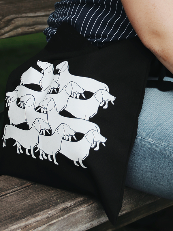 Hot Doggin Tote Bag