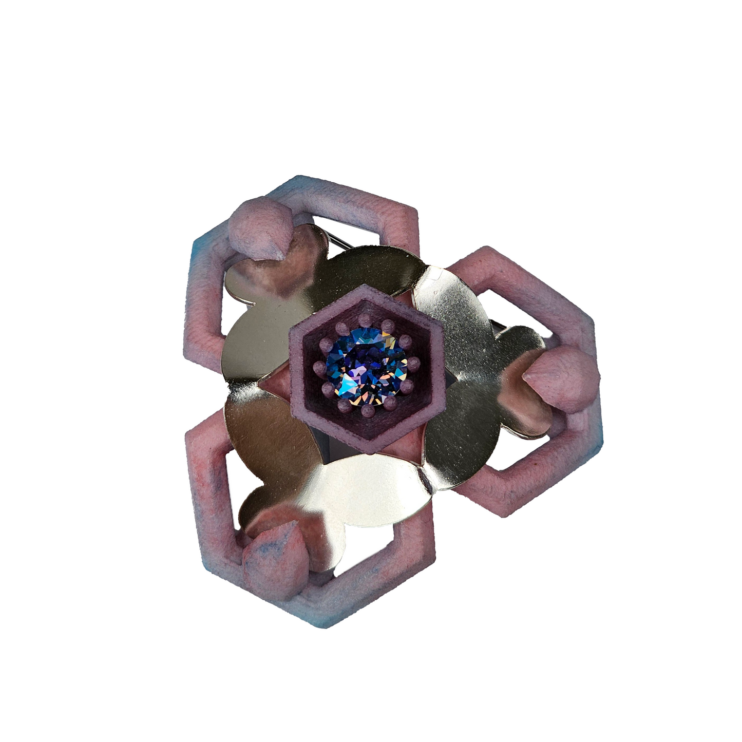 Bonnie Tang Purple Nylon Brooch