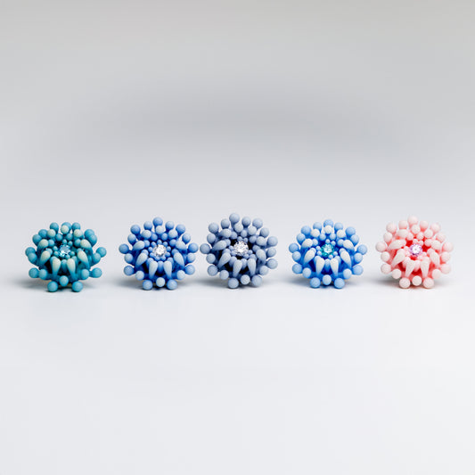 Flower 3D-Printed Pins