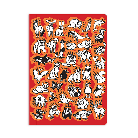 Animal Party 7x10" Notebook