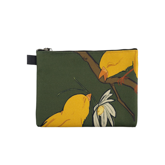 Golden Birds Zipper Case