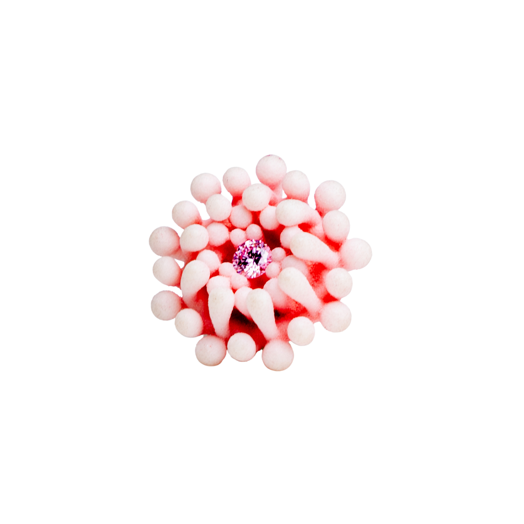 Flower 3D-Printed Pins
