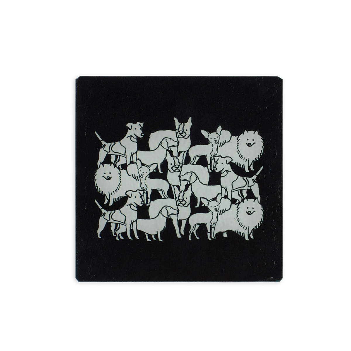 Mixed Dog Party Trivet