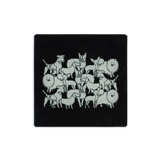 Mixed Dog Party Trivet