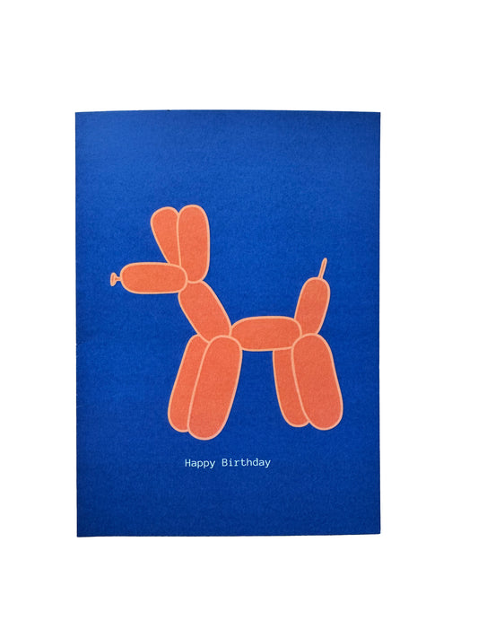 Happy Birthday (Balloon Dog) Card