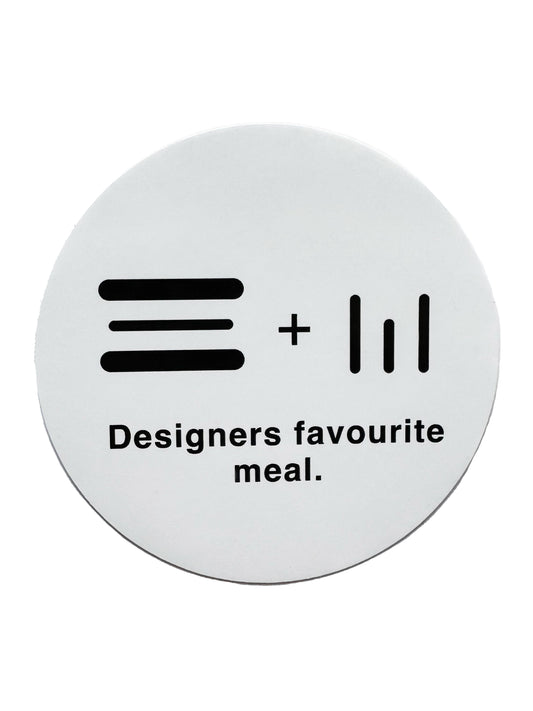 Designers Favourite Meal Sticker