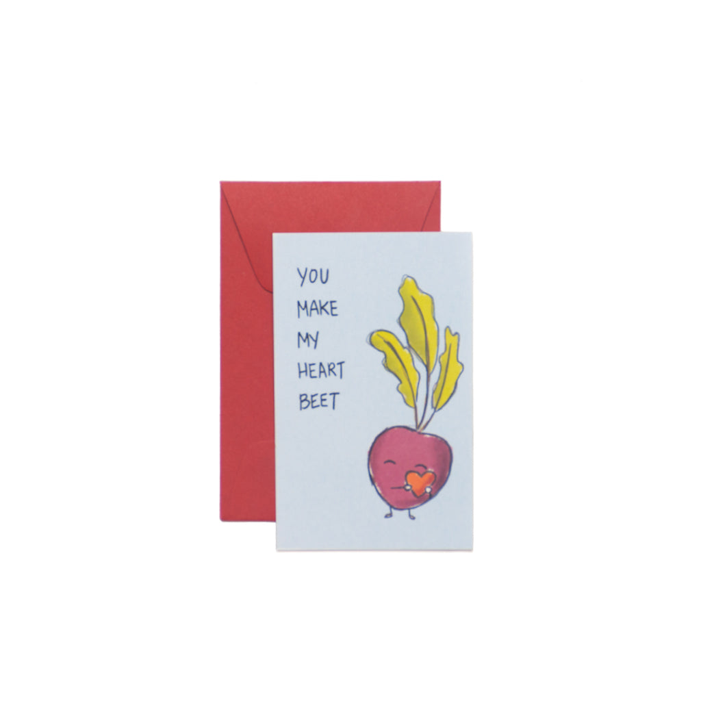 You Make My Heart Beet Mini-Valentine Card - George Brown College
