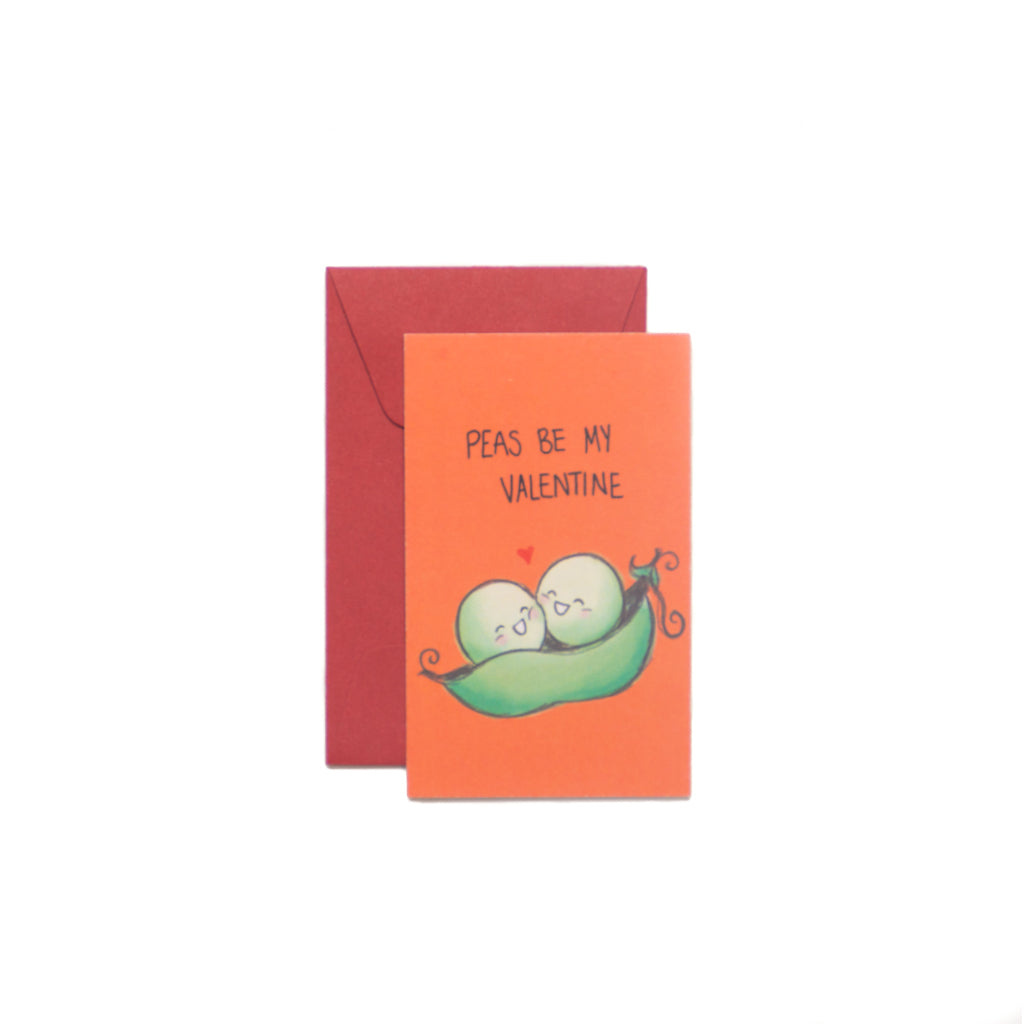 Peas Be My Valentine Mini-Valentine Card - George Brown College