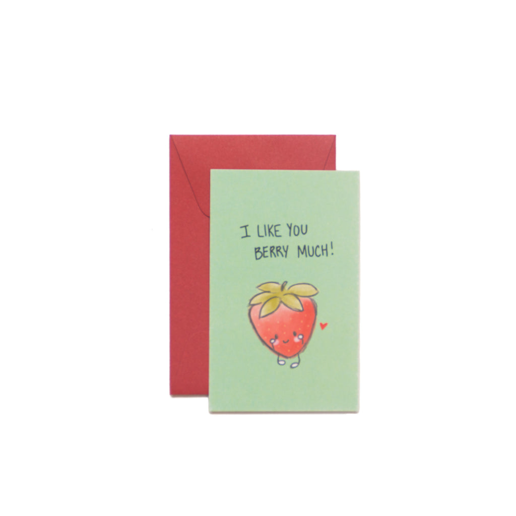 I Like You Berry Much Mini-Valentine Card - George Brown College