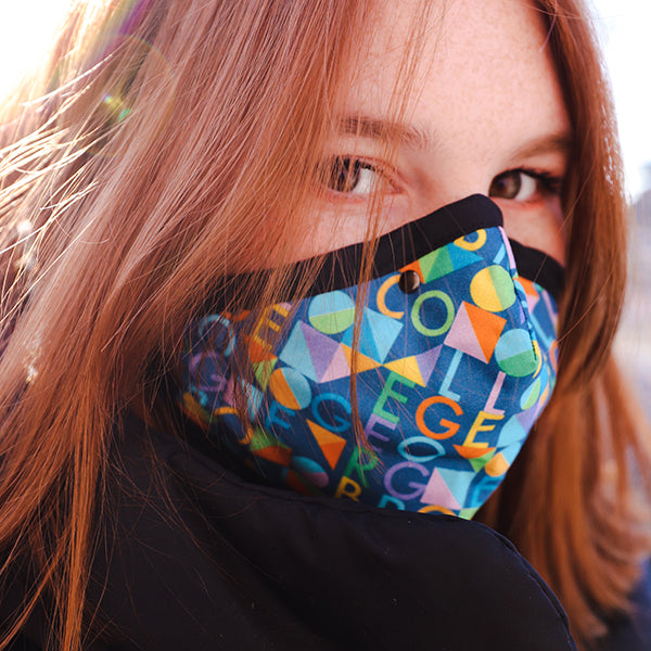 person wearing GBC connections face mask