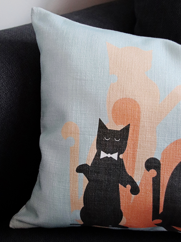 Jazz Cats Pillow Cover